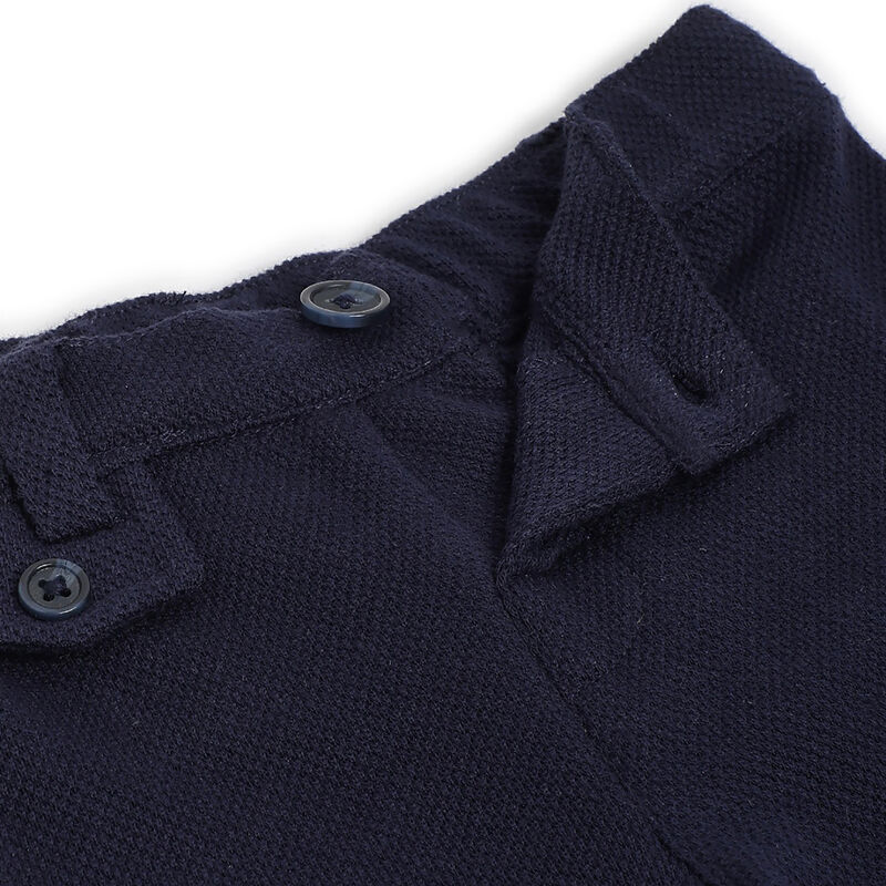 Boys Dark Blue Shirt with Short Trousers image number 5